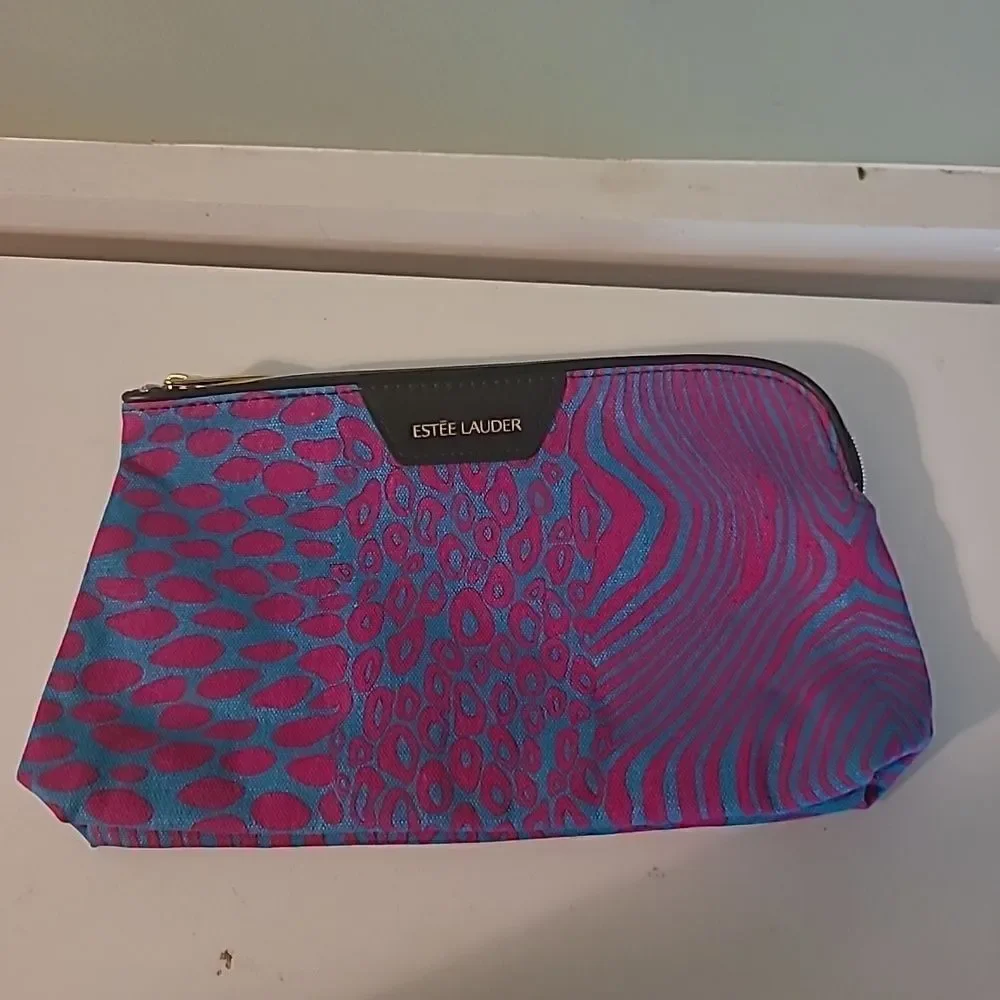 Estee Lauder Animal Print Cosmetic Bag